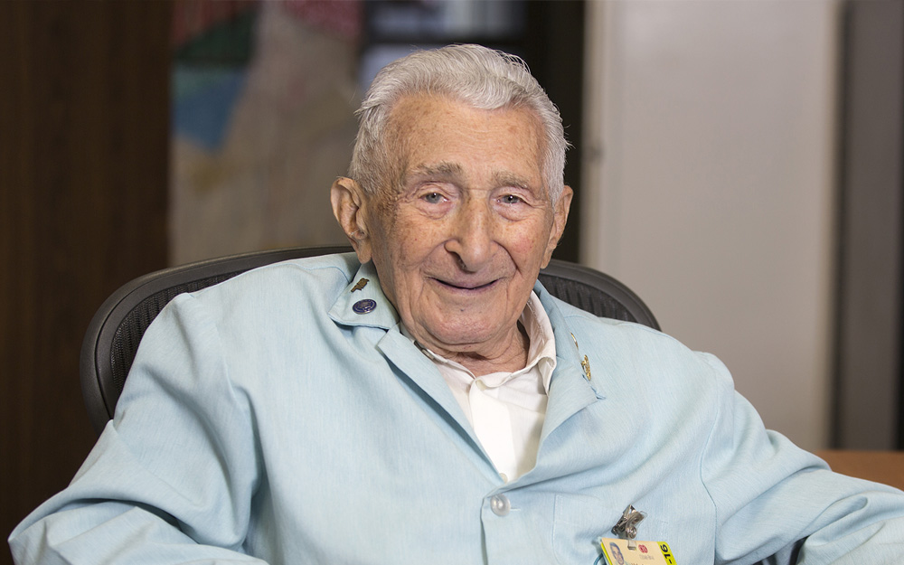 Holocaust survivor and Cedars-Sinai volunteer Charles Selarz.