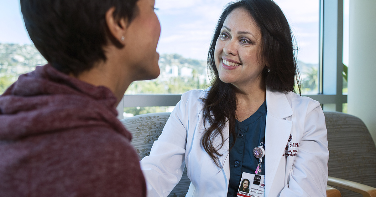 Elizabeth Sobel, Cedars-Sinai Breast Cancer Nurse Navigator.