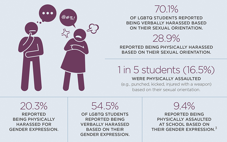 A charf of LGBTQ+ statics.