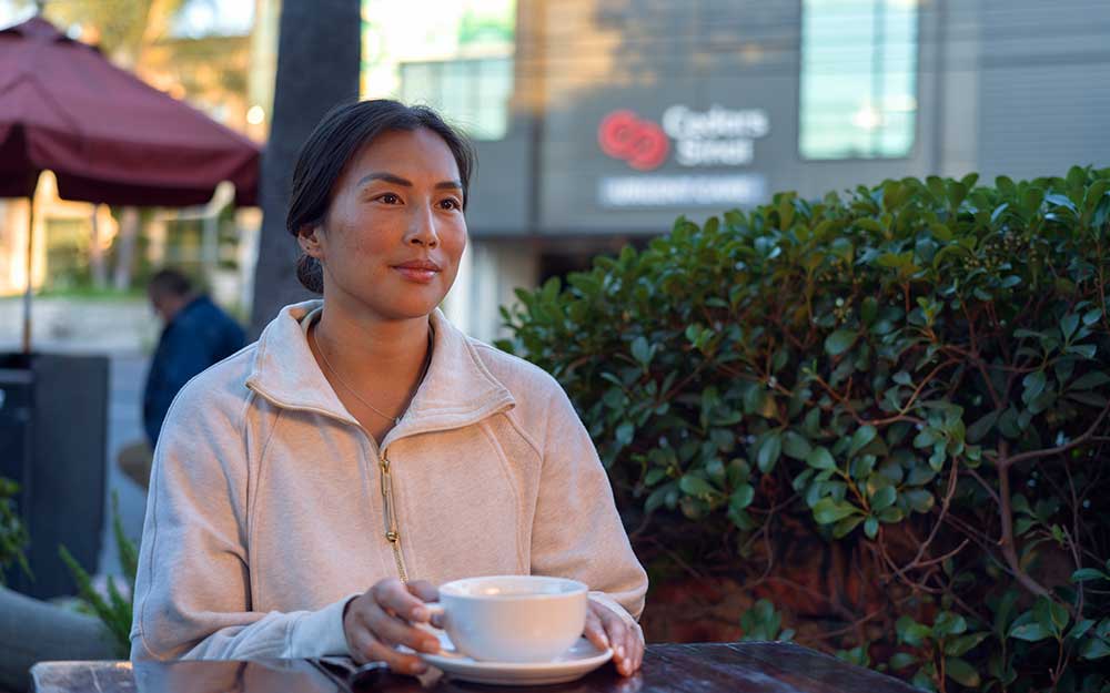 Man working with a tablet.