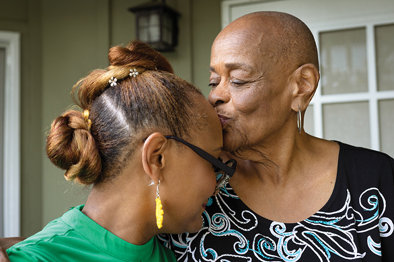 Kimberly Wesley (left) assembled "a slew" of Cedars-Sinai doctors to help untangle her mother’s conditions.